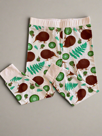 Bamboo kids pyjamas-Kiwi Wonderland | Elly and Lou