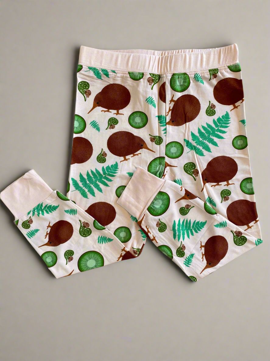 Bamboo kids pyjamas-Kiwi Wonderland | Elly and Lou