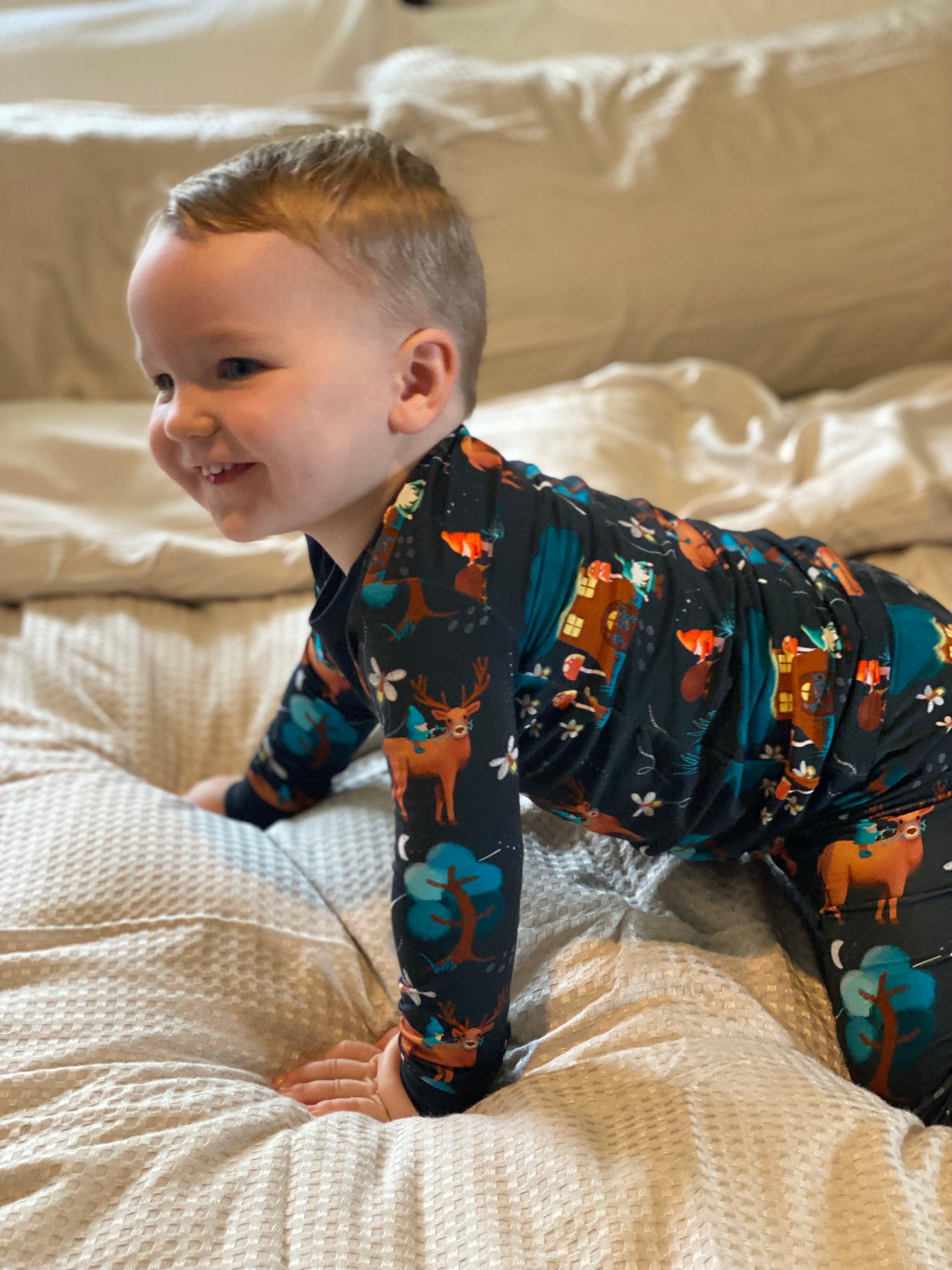 Bamboo kids pyjamas- Gnome village | Elly and Lou